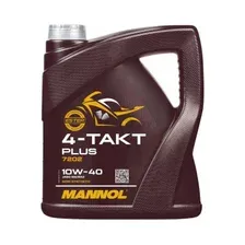 Масло четырехтактное 10W40 полусинтетическое MANNOL 4-Takt Plus 4 л (54881)
