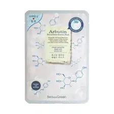 Маска тканевая BEAUUGREENс арбутином 3D Arbutin, 23 г