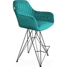 Стул барный Sheffilton SHT-ST38/S66-1 (альпийский бирюзовый/черный муар)