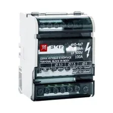 Шина N нулевая в корпусе (кросс-модуль) 4х7 EKF PROxima (sn0-4x7)