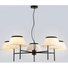 Люстра Ambrella LH72453/5  BK/WH (черный/белый)