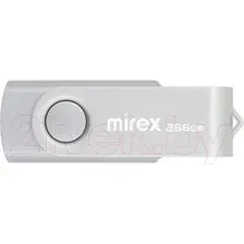 Флеш-накопитель 256GB USB 2.0 FlashDrive Mirex SWIVEL SILVER