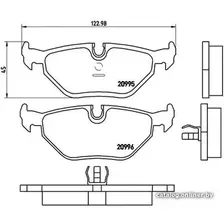 Тормозные колодки Brembo P06011