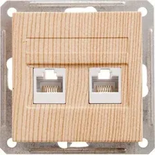 Розетка компьютерная Systeme Electric W59 RSI-251KK5E-7-86 (сосна)
