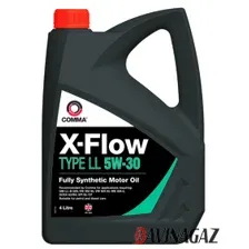 Масло моторное синтетическое - COMMA X-FLOW TYPE LL 5W30, 4л