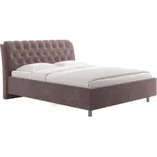 Кровать Сонум Olivia 90x200 (микровелюр кофе)