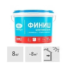 Шпатлевка Тайфун Мастер Финиш 8 кг (белый)