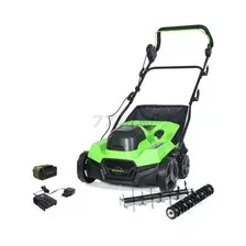 Аэратор-скарификатор для газона аккумуляторный GREENWORKS GD40SC38IIK4 40V (2517607UB)