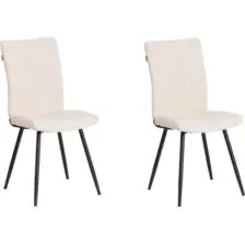 Стул TetChair Monte Carlo Trend (велюр, молочный/черный, 2 шт)
