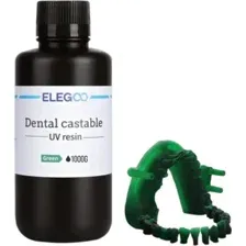 Фотополимер Elegoo Dental Castable UV 1кг (зеленый)