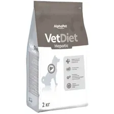 Сухой корм для собак AlphaPet VetDiet Hepatic для взрослых собак 2 кг