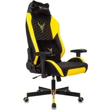 Игровое (геймерское) кресло Knight Neon (черный/желтый экокожа)