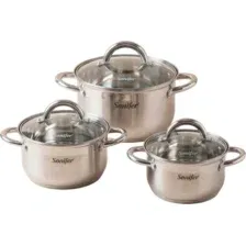 Набор кастрюль с крышками (3 шт) Sonifer SF-1198