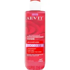 Тоник AEVIT® успокаивающий витаминный для тусклой и сухой кожи коллекции ROSESENSE, 200 мл