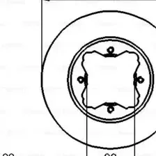 Тормозной диск BOSCH 0 986 478 568 вентилируемый , передняя ось