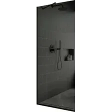 Душевая стенка MaybahGlass 195x79 MGD-698-6у (графитовое стекло/черный)