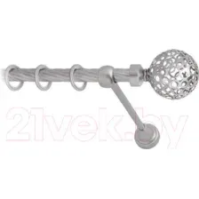 Карниз для штор Lm Decor Ажур 095 1р витой (сатин, 2м)