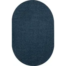 Ковер для жилой комнаты Merinos Lana T600-OVAL-BLUE (2x4)