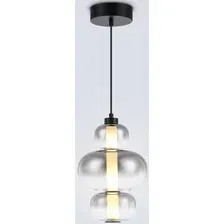 Подвесная люстра Ambrella light LH11057 BK/SM (черный/дымчатый)