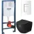 Унитаз подвесной Grossman GR-4411BMSQ + GROHE Rapid Sl 38772SH0 (с кнопкой)