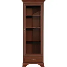 Шкаф-витрина Black Red White Kentaki S320-REG1W1S (каштан)