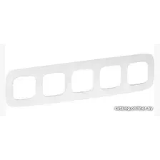 Рамка Legrand Valena Allure 754375 (тиснение, белый)