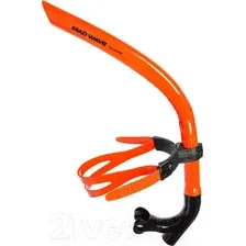Трубка для плавания Mad Wave Pro Snorkel (оранжевый)