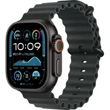 Умные часы Apple Watch Ultra 2 LTE 49 мм (титановый корпус, черный/черный, ремешок из эластомера)
