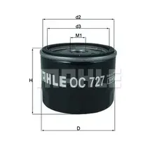 Масляный фильтр Knecht/Mahle OC727