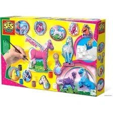 Набор для создания поделок/игрушек SES Creative Из гипса Волшебные лошадки 01155