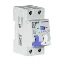 Дифференциальный автомат Dr.Ferz FMO-EL-1P+N 40A 30mA 6kA AC C 2M / 22100215FERZ