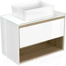 Тумба под умывальник Cersanit Louna 80 / SP-SZ-LOU80-BL/Wh