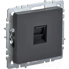 Розетка компьютерная IEK Brite РК10-БрГ