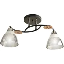 Припотолочная люстра Aitin Pro НПБ 02-2x60-101 8245/2 (черный/хром)