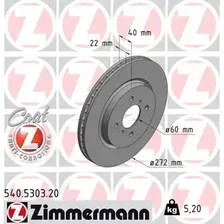 Тормозной диск ZIMMERMANN 540.5303.20 вентилируемый , передняя ось