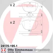 Тормозные колодки Zimmermann 241701951