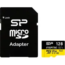 карта памяти SILICON POWER SP128GBSTXLA2V1NSP MICROSD,128GB,U3,V30,A2,INSPIRE,DDR200,W/A