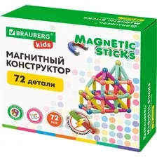 Магнитный конструктор BRAUBERG Kids Magnetic Sticks 665722