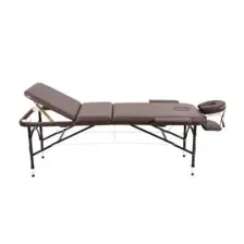 Массажный стол Atlas Sport складной Strong 70 см 3-с алюминиевый (коричневый)