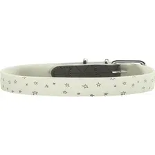 Ошейник HUNTER Collar Convenience Refl Glow 69150 (45/S-M белый/звезды)