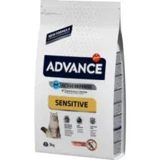 Корм для кошек Advance Sensitive, лосось и рис, 3 кг