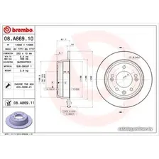 Тормозной диск Brembo 08A86910