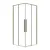 Душевой уголок Grossman Galaxy 90x90x195 / 300.K33.01.9090.32.00 (золото сатин/прозрачное стекло)