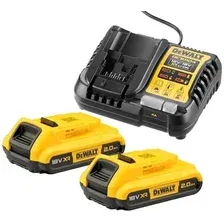 Набор зарядное устройство + 2 аккумулятора DeWalt DCB1104D2-QW