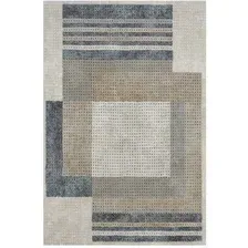 Ковер для жилой комнаты Sintelon Boho 55EME 1K 80x150 (бежевый)