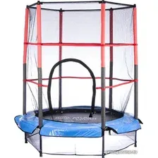 Батут Atlas Sport 140см 4.5ft на эластичных ремнях (синий)