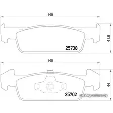 Тормозные колодки Brembo P68060