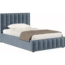 Кровать Хочу Домой Анкона с ПМ 120x200 (темно-серый велюр 017)