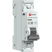 Выключатель автоматический EKF PROxima ВА 47-63N 1P 32А (C) 6кА M636132C