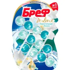 Туалетный блок Бреф De Luxe, Пленительный жасмин, 3х50 г